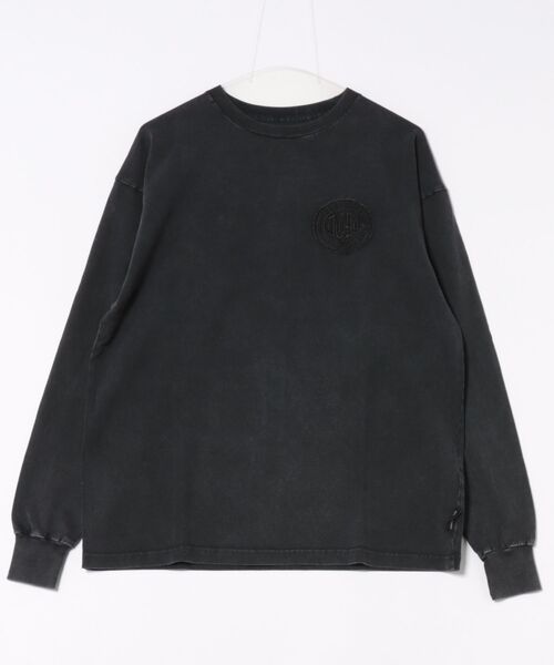 DC SHOES(ディーシーシューズ)の「25 HIDDEN LS/DCワンポイント長袖ロンT(Tシャツ/カットソー・メンズ・ブラック×ブラック/ブラック系その他/グレイッシュベージュ/アンティークシルバー・MEDIUM/LARGE/X-LARGE/SMALL)」の3枚目の写真