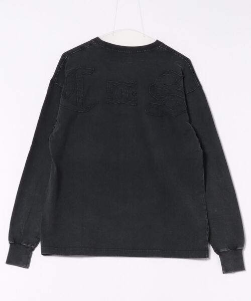 DC SHOES(ディーシーシューズ)の「25 HIDDEN LS/DCワンポイント長袖ロンT(Tシャツ/カットソー・メンズ・ブラック×ブラック/ブラック系その他/グレイッシュベージュ/アンティークシルバー・MEDIUM/LARGE/X-LARGE/SMALL)」の5枚目の写真