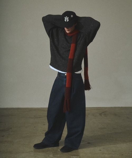 Elanque（エランク）の「Volume nep knit/ボリュームネップニット（ニット/セーター・メンズ・ブラウン/カーキ/グレー/ブラック・MEDIUM/LARGE）」の22枚目の写真