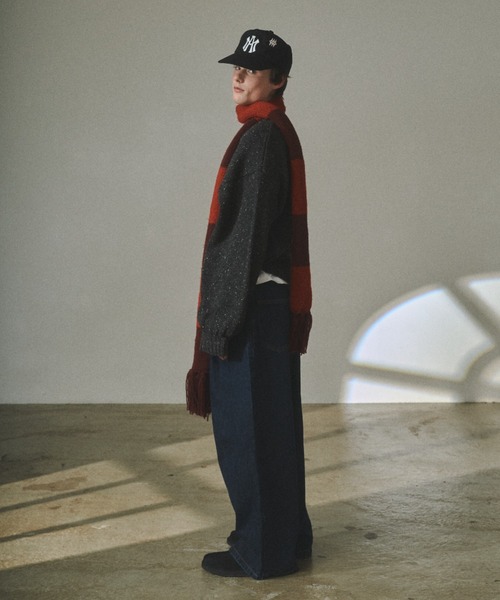 Elanque（エランク）の「Volume nep knit/ボリュームネップニット（ニット/セーター・メンズ・ブラウン/カーキ/グレー/ブラック・MEDIUM/LARGE）」の15枚目の写真