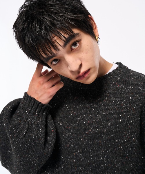 Elanque（エランク）の「Volume nep knit（ニット/セーター