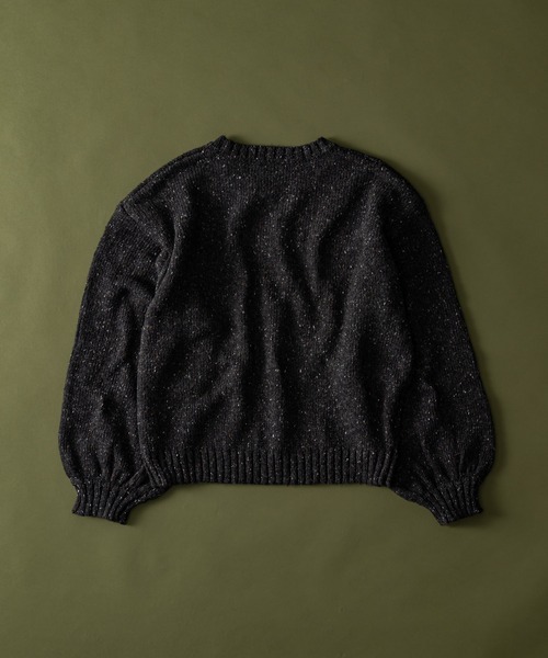 Elanque（エランク）の「Volume nep knit/ボリュームネップニット（ニット/セーター・メンズ・ブラウン/カーキ/グレー/ブラック・MEDIUM/LARGE）」の6枚目の写真