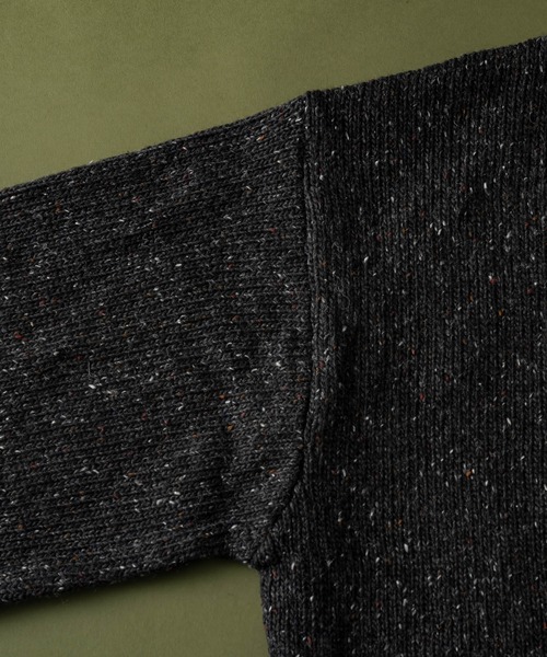 Elanque（エランク）の「Volume nep knit/ボリュームネップニット（ニット/セーター・メンズ・ブラウン/カーキ/グレー/ブラック・MEDIUM/LARGE）」の10枚目の写真