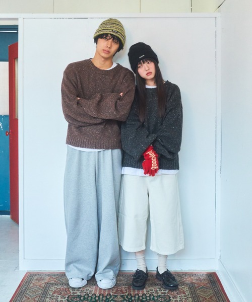 セール】Volume nep knit/ボリュームネップニット（ニット/セーター