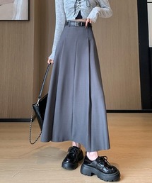 ワイドプリーツスカート