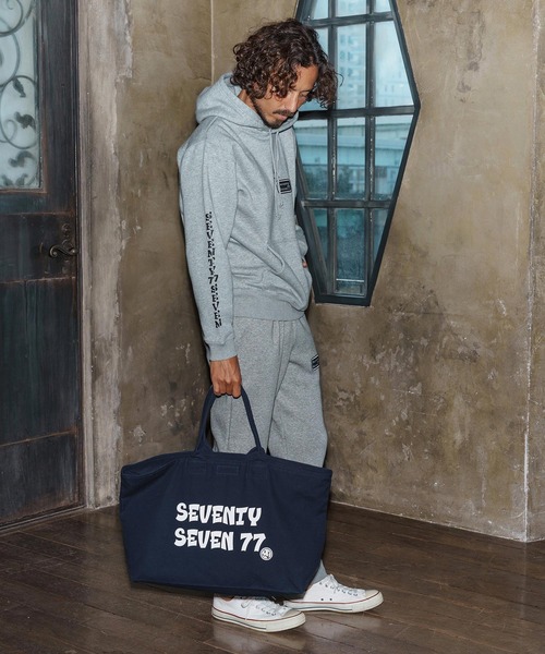 seventy seven(セブンティセブン)の「mko13170-large tote bag(77funny) トートバッグ(7725W340)(トートバッグ・メンズ・ネイビー/ナチュラル/ブラック・FREE)」の11枚目の写真