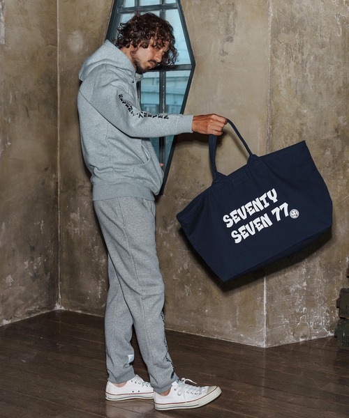 seventy seven(セブンティセブン)の「mko13170-large tote bag(77funny) トートバッグ(7725W340)(トートバッグ・メンズ・ネイビー/ナチュラル/ブラック・FREE)」の12枚目の写真