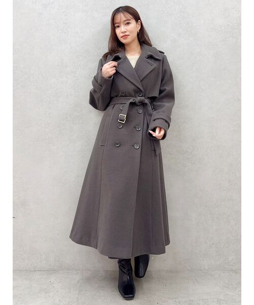 dazzlin（ダズリン）の「2WAYカラーウールライクトレンチコート