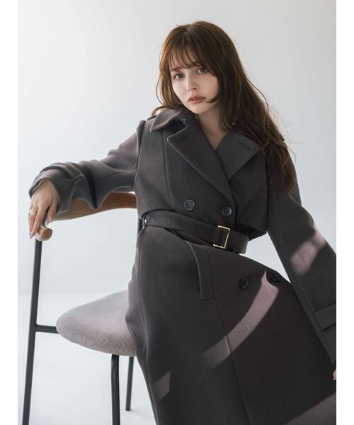 dazzlin（ダズリン）の「2WAYカラーウールライクトレンチコート