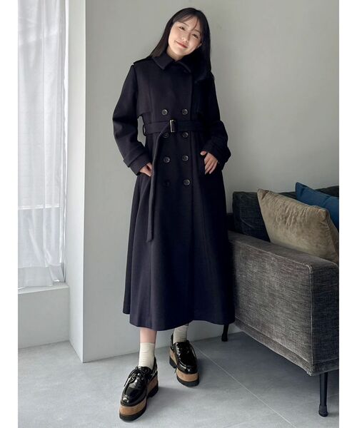 dazzlin（ダズリン）の「2WAYカラーウールライクトレンチコート