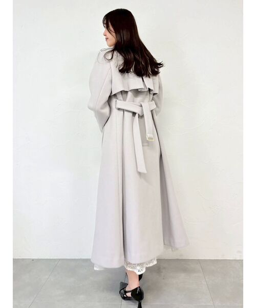 2WAYカラーウールライクトレンチコート（トレンチコート）｜dazzlin
