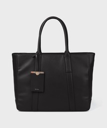 ポールスミス 良品 肩掛け可 A4収納可 大容量 ビジネストートバッグ ブラック Paul Smith ポールスミス トートバッグ a4 大きめ ファスナー