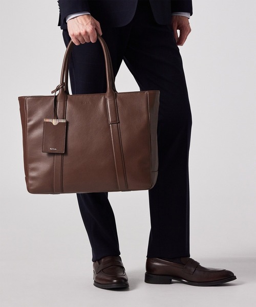 Paul Smith(ポールスミス)の「モダンビジネス トートバッグ【553433 N142T】(トートバッグ・メンズ・ダークブラウン/ブラック・FREE)」の17枚目の写真