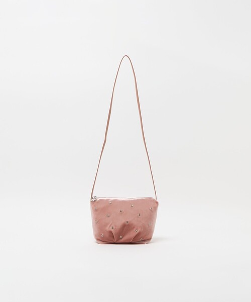 green label relaxing(グリーンレーベルリラクシング)の「ビジュー ポシェット(ショルダーバッグ・キッズ・モカ/ピンク・FREE)」の2枚目の写真