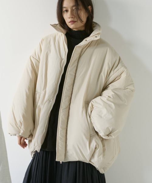 Libra Cue（リブラ キュー）の「モンスターショートコート（ダウンジャケット/コート・レディース・ブラック/アイボリー/ブラウン・FREE）」の4枚目の写真