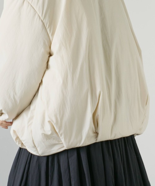 Libra Cue（リブラ キュー）の「モンスターショートコート（ダウンジャケット/コート・レディース・ブラック/アイボリー/ブラウン・FREE）」の5枚目の写真