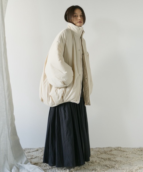 Libra Cue（リブラ キュー）の「モンスターショートコート（ダウンジャケット/コート・レディース・ブラック/アイボリー/ブラウン・FREE）」の15枚目の写真