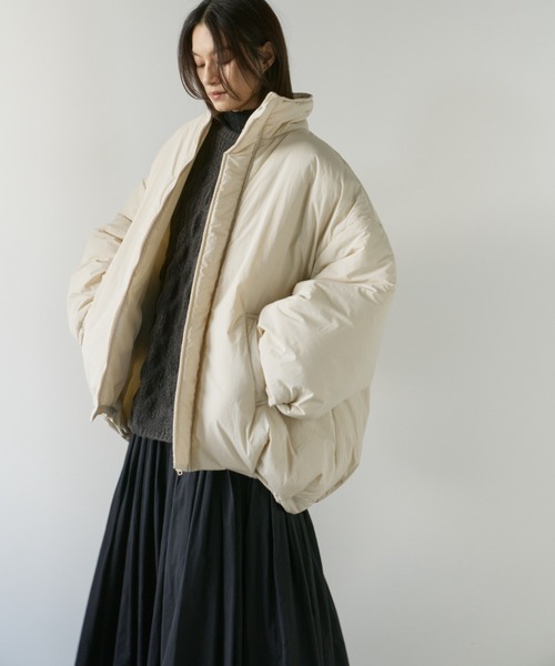 Libra Cue（リブラ キュー）の「モンスターショートコート（ダウンジャケット/コート・レディース・ブラック/アイボリー/ブラウン・FREE）」の16枚目の写真