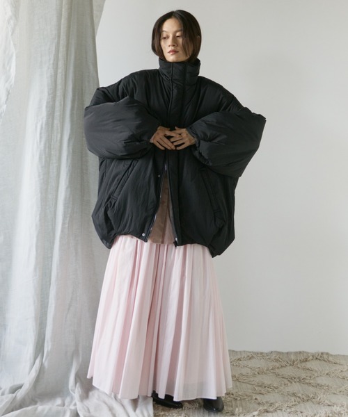 Libra Cue（リブラ キュー）の「モンスターショートコート（ダウンジャケット/コート・レディース・ブラック/アイボリー/ブラウン・FREE）」の22枚目の写真