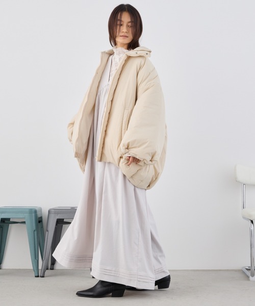 Libra Cue（リブラ キュー）の「モンスターショートコート（ダウンジャケット/コート・レディース・ブラック/アイボリー/ブラウン・FREE）」の11枚目の写真