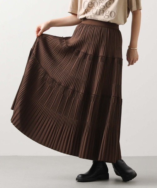 セール】カットティアードプリーツスカート（スカート）｜Gready
