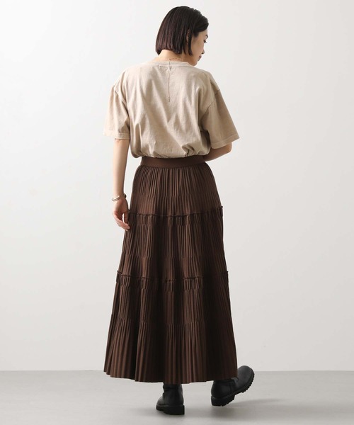Gready Brilliant（グレディブリリアン）の「カットティアードプリーツスカート（スカート・レディース・ブラック/ブラウン・38）」の13枚目の写真