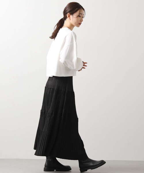 カットティアードプリーツスカート セール】カットティアードプリーツスカート（スカート）｜Gready