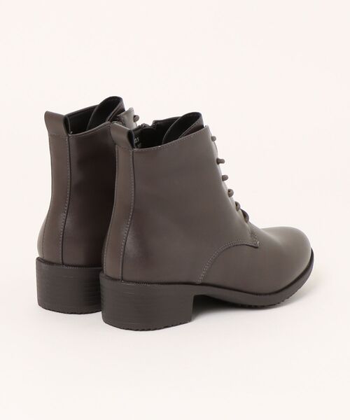 HEAL ME（ヒールミー）の「heal me ヒールミー レディース レースアップショートブーツ【幅広3E/滑りにくい/暖か裏起毛】エブリキレイ 225304（ブーツ・レディース・ダークブラウン/ブラック・22.5cm/23.0cm/23.5cm/24.0cm/24.5cm/25.0cm/25.5cm）」の3枚目の写真