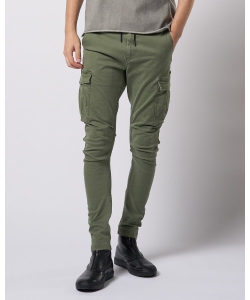 wjk(ダヴルジェイケイ)の「slim easy banana cargo(カーゴパンツ・メンズ・ブラック/カーキ・SMALL/MEDIUM/LARGE/X-LARGE)」の6枚目の写真