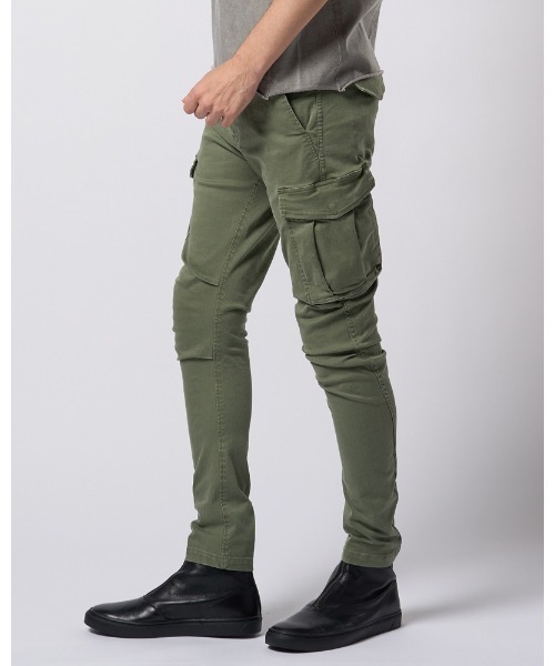 wjk(ダヴルジェイケイ)の「slim easy banana cargo(カーゴパンツ・メンズ・ブラック/カーキ・SMALL/MEDIUM/LARGE/X-LARGE)」の7枚目の写真