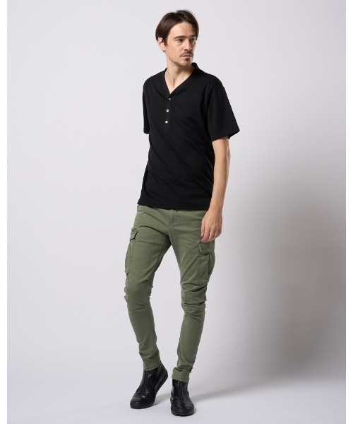 wjk(ダヴルジェイケイ)の「slim easy banana cargo(カーゴパンツ・メンズ・ブラック/カーキ・SMALL/MEDIUM/LARGE/X-LARGE)」の13枚目の写真