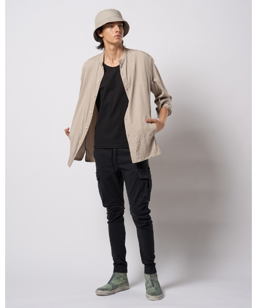 wjk(ダヴルジェイケイ)の「slim easy banana cargo(カーゴパンツ・メンズ・ブラック/カーキ・SMALL/MEDIUM/LARGE/X-LARGE)」の17枚目の写真