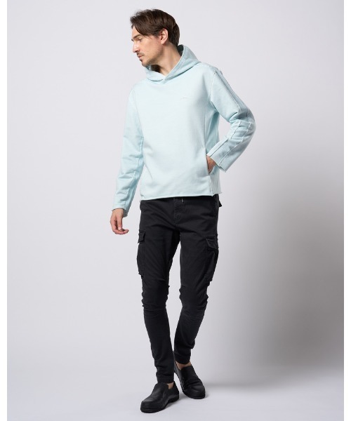 wjk(ダヴルジェイケイ)の「slim easy banana cargo(カーゴパンツ・メンズ・ブラック/カーキ・SMALL/MEDIUM/LARGE/X-LARGE)」の19枚目の写真