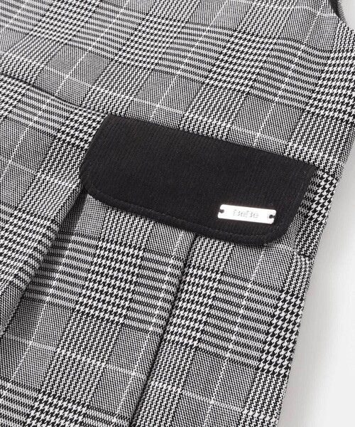 BeBe（ベベ）の「【お揃い】グレンチェックプリーツジャンパースカート（ジャンパースカート・キッズ・ブラウン系その他/グレー系その他・120cm/140cm/130cm/150cm/110cm）」の16枚目の写真