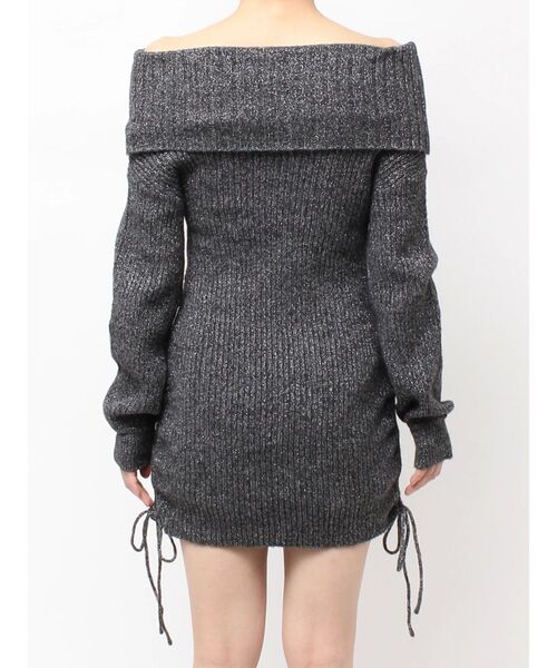 GYDA(ジェイダ)の「2WAYオフショルラメニットチュニック(チュニック・レディース・オフホワイト/ブラック・FREE)」の14枚目の写真