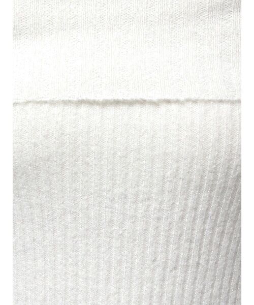 GYDA(ジェイダ)の「2WAYオフショルラメニットチュニック(チュニック・レディース・オフホワイト/ブラック・FREE)」の12枚目の写真