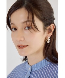 RODEO CROWNS WIDE BOWL | フェイクパールフープピアス(ピアス(両耳用))
