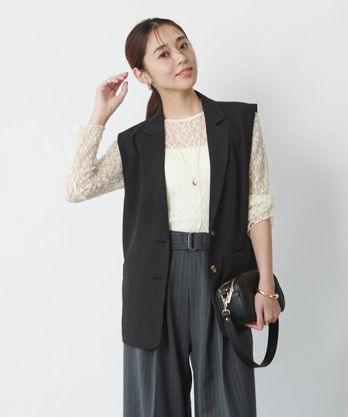 セール】バックチュールジレ（ベスト）｜un dix cors（アンディコール