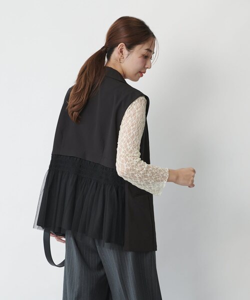 【美品】ダイアグラム バックチュールジレ ベスト ブラック 美品】ダイアグラム バックチュールジレ ベスト ブラック - メルカリ