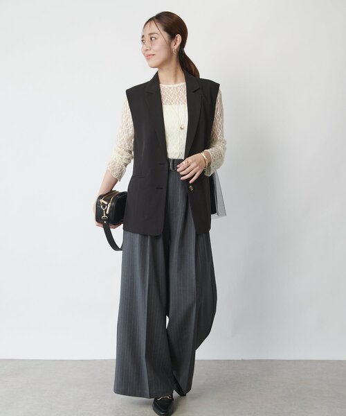 セール】バックチュールジレ（ベスト）｜un dix cors（アンディコール