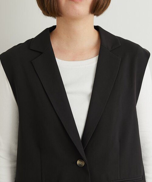 【美品】ダイアグラム バックチュールジレ ベスト ブラック 美品】ダイアグラム バックチュールジレ ベスト ブラック - メルカリ