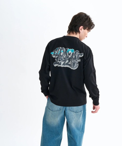 ELEMENT(エレメント)の「ELEMENT メンズ TAG LS ロンT 【2025年秋冬モデル】/エレメントバックプリントビックシルエット長袖ロンT(Tシャツ/カットソー・メンズ・ブラック系その他/ブラック/ホワイト・X-LARGE/LARGE/MEDIUM)」の2枚目の写真