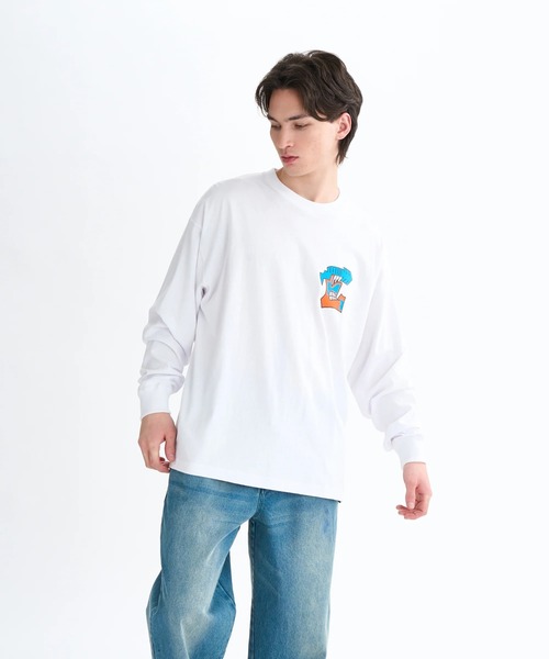 ELEMENT(エレメント)の「ELEMENT メンズ TAG LS ロンT 【2025年秋冬モデル】/エレメントバックプリントビックシルエット長袖ロンT(Tシャツ/カットソー・メンズ・ブラック系その他/ブラック/ホワイト・X-LARGE/LARGE/MEDIUM)」の5枚目の写真