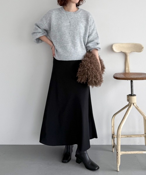 Doux archives(ドゥアルシーヴ)の「【大好評につき再入荷決定!】【新色追加】スパンコールショートニットプルオーバー(ニット/セーター・レディース・ミント/シルバーグレー/ピンク/チャコールグレー/アイボリー・FREE)」の7枚目の写真