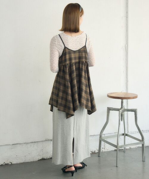 RETRO GIRL（レトロガール）の「リボン2WAYチュニックキャミOP（チュニック・レディース・ブラック/ブラウン系その他2/ナチュラル・FREE）」の8枚目の写真