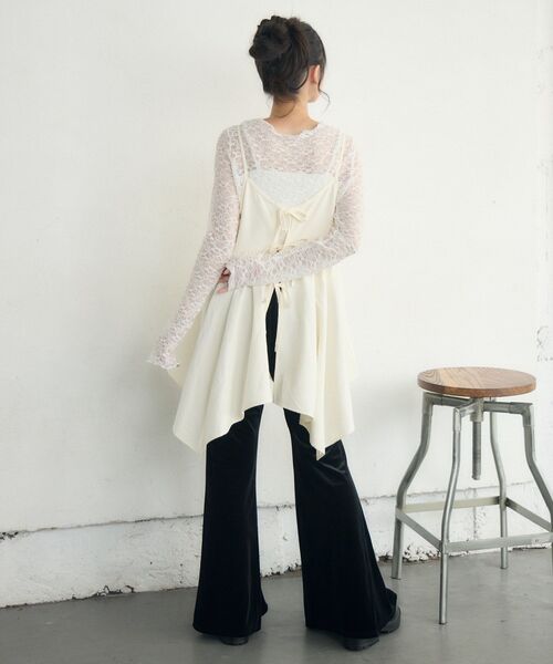 RETRO GIRL（レトロガール）の「リボン2WAYチュニックキャミOP（チュニック・レディース・ブラック/ブラウン系その他2/ナチュラル・FREE）」の16枚目の写真