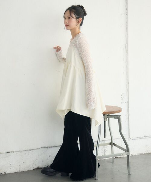 RETRO GIRL（レトロガール）の「リボン2WAYチュニックキャミOP（チュニック・レディース・ブラック/ブラウン系その他2/ナチュラル・FREE）」の17枚目の写真