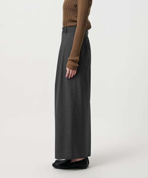 BEAUTY&YOUTH UNITED ARROWS(ビューティーアンドユースユナイテッドアローズ)の「毛ブレンド ストライプ タックロングスカート 防シワ ウォッシャブル(スカート・レディース・ダークグレー・XS/M/S)」の6枚目の写真
