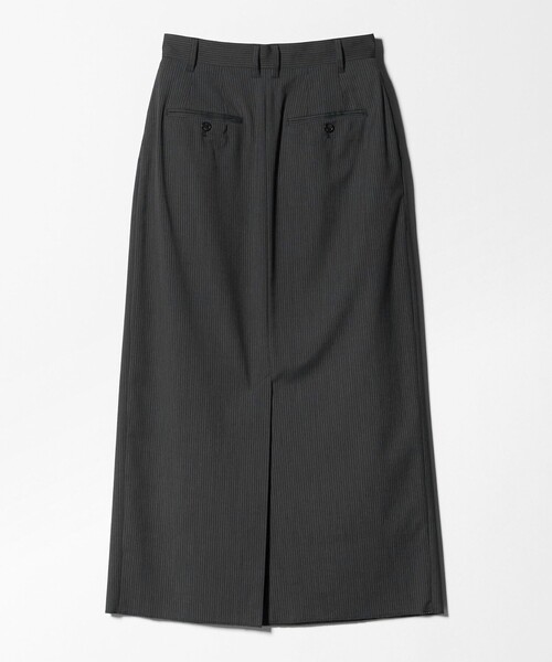BEAUTY&YOUTH UNITED ARROWS(ビューティーアンドユースユナイテッドアローズ)の「毛ブレンド ストライプ タックロングスカート 防シワ ウォッシャブル(スカート・レディース・ダークグレー・XS/M/S)」の9枚目の写真