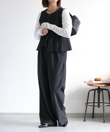 cepo | 〈セットアップ対応〉ツイードライクイージ－ワイドトラウザー(その他パンツ)